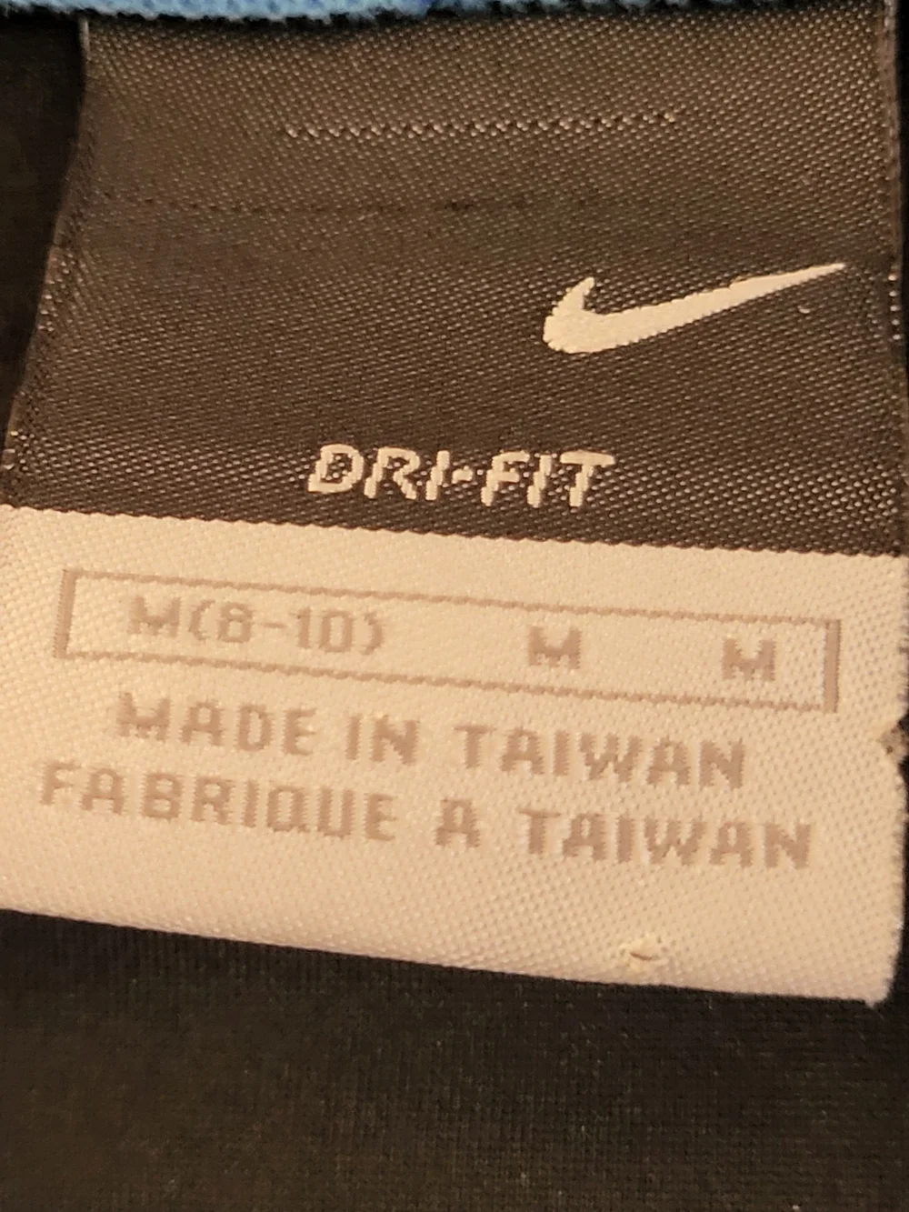 Nike Kid's Light Blue Dri-Fit Short Sleeve Athletic Jersey - Size M (8-10)